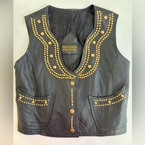 Picadilly Canada leather studded vest
